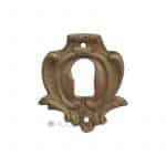 Möbelbeschlag antik Schlüsselrosette Bronze Schlüsselschild 40mm