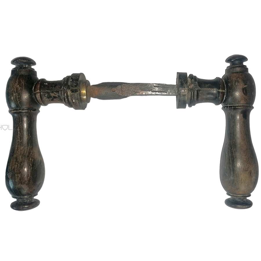 Türdrücker Horndrücker Kastenschloss antik 1910 alt 8er Vk
