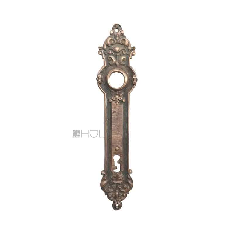 Langschild antik Haustür Gründerzeit Türdrücker alt 23.7 mm 124 Langschild antik Haustür Gründerzeit Türdrücker alt 23.7mm 124