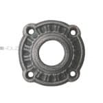 Drückerrosette antik Eisen Türdrücker alt rund Rosette Kranz 18.1 mm