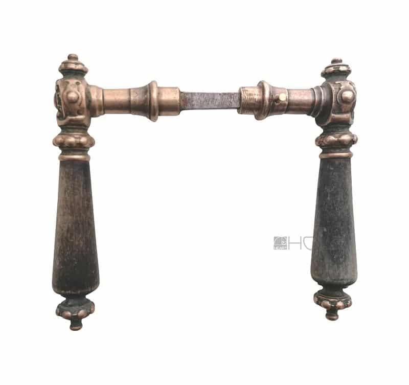 Prächtige Türdrücker antik Türklinken Messing Horn Gründerzeit 10er Vk