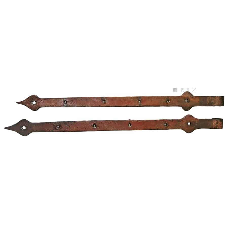 Tür Langbänder antik Stahl alt Torbänder Tor 70cm 17er Dorn