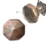 Jugendstil Türknauf antik alt Messing Türgriff Ziehgriff 53 mm