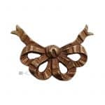 Bronze Schleife Möbel Beschlag antik alt Möbelbeschlag 79mm