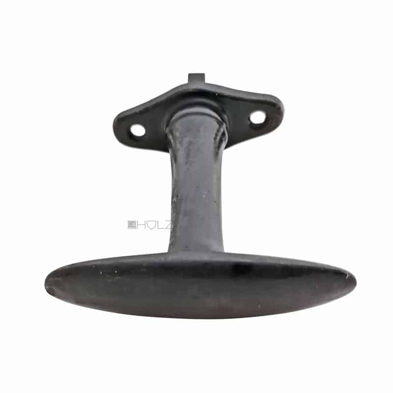 Fensterolive Bauhaus Eisen langer Steg tief Fenstergriff oval alt 43mm