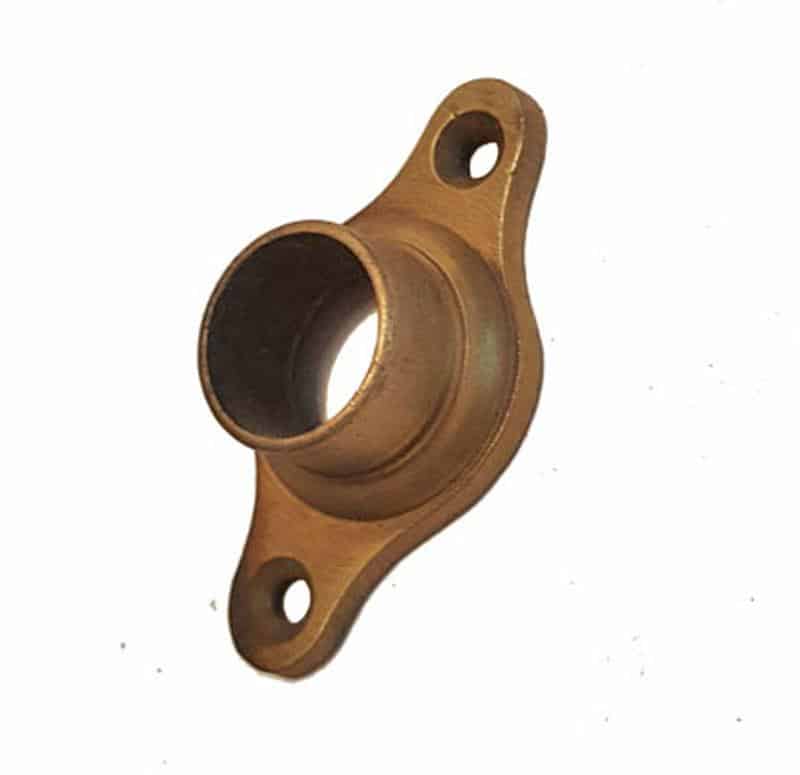 Rosette Fensterolive Hülse Messing Fenstergriff 15.5mm