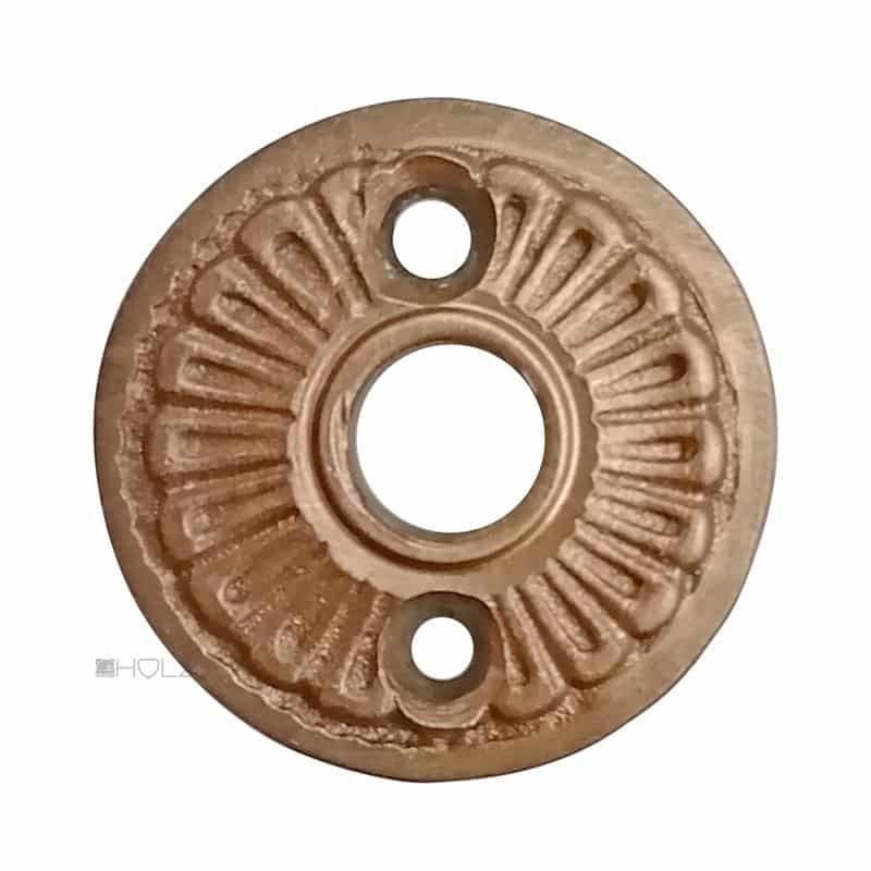 Rosette für Nachtriegel Sperriegel antik Gründerzeit Messing alt Strahlen