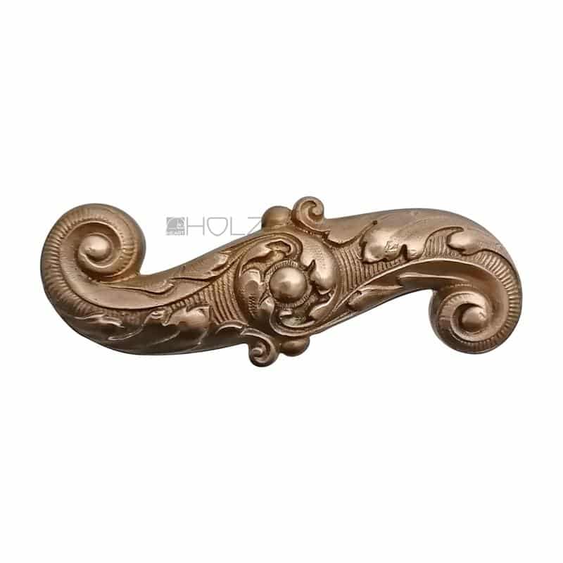 Fensterolive Fenstergriff antik Neo Barock Messing alt 16.4 mm 7er Vk
