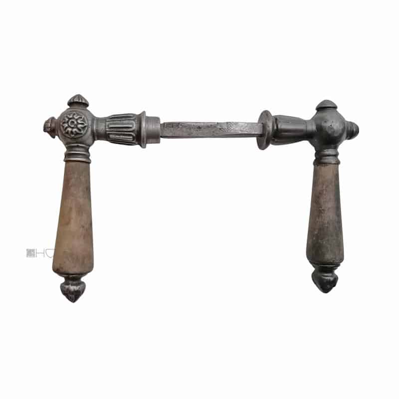 Kastenschloss Türdrücker antik Kugel Blüte Türklinken Eisen alt 8er Vk Kastenschloss Türdrücker antik Kugel Blüte Türklinken Eisen alt 8er Vk