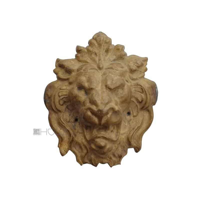 Möbelbeschlag Löwenkopf Messingblech antik Beschlag Möbel 52 mm