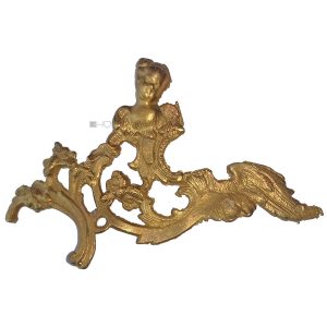 Möbel Bronze antik Beschlag Putte Flügel 18cm