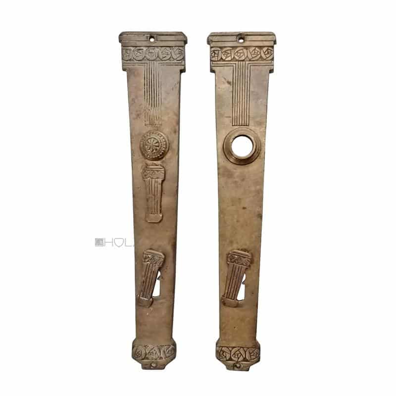 Jugendstil Langschilder Darmstädter Rose Doppelschloss antik alt Jugendstil Langschilder Darmstädter Rose Doppelschloss antik alt