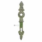 Türblende Langschild antik alt Gründerzeit Messing 16.2 mm 92