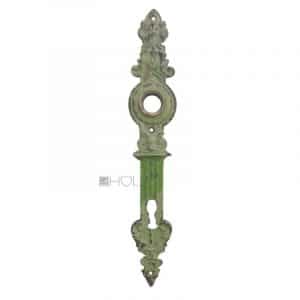 Türblende Langschild antik alt Gründerzeit Messing 16.2 mm 92