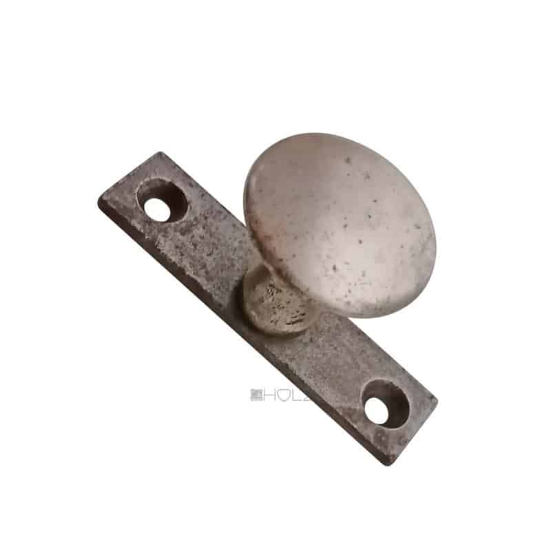 Fensterknauf Fenstergriff Fensterknopf alt Messing vernickelt 29 mm