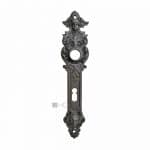 Langschild antik Eisen Engel Teufel alt Türdrücker 19.9 mm 72
