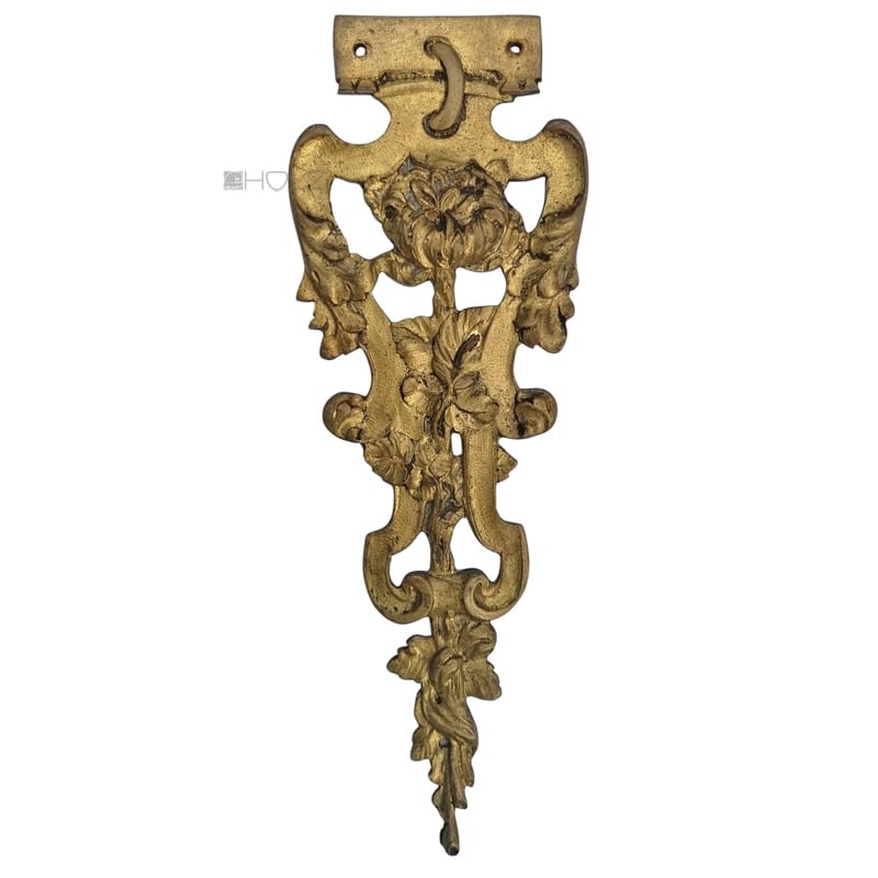 Bronze Möbelbeschlag feuervergoldet alt antik neo barock 24cm