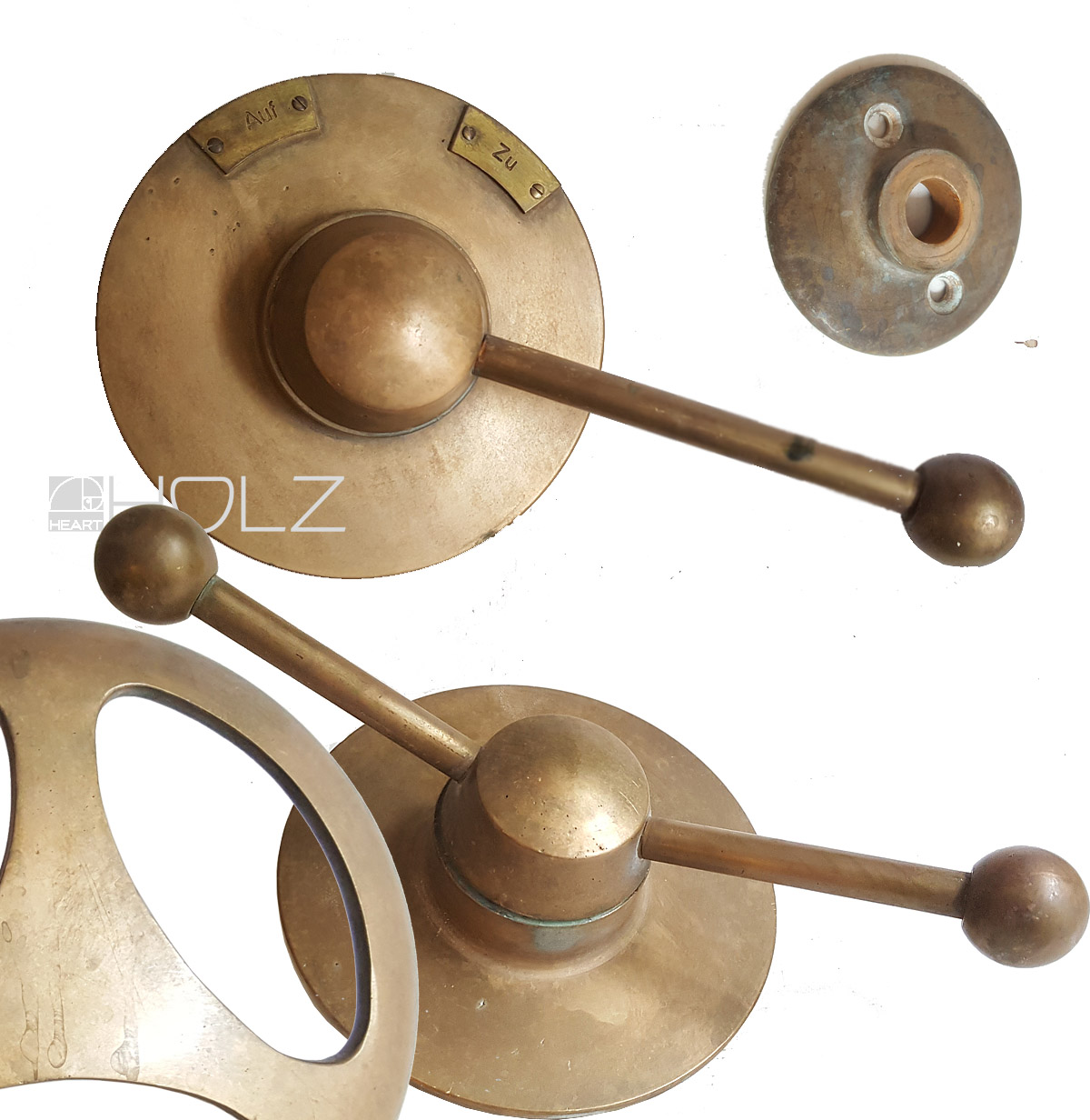 Sudhaus Armaturen Kugelgriff Hebel Messing massiv groß schwer Sudhaus Armaturen Kugelgriff Hebel Messing massiv groß schwer