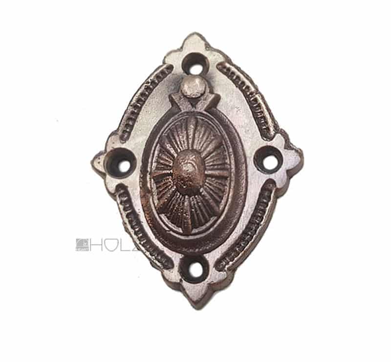 Schlüsselschild antik Gründerzeit Eisen Schlossblende Schlüsselrosette alt Schlüsselschild antik Gründerzeit Eisen Schlossblende Schlüsselrosette alt