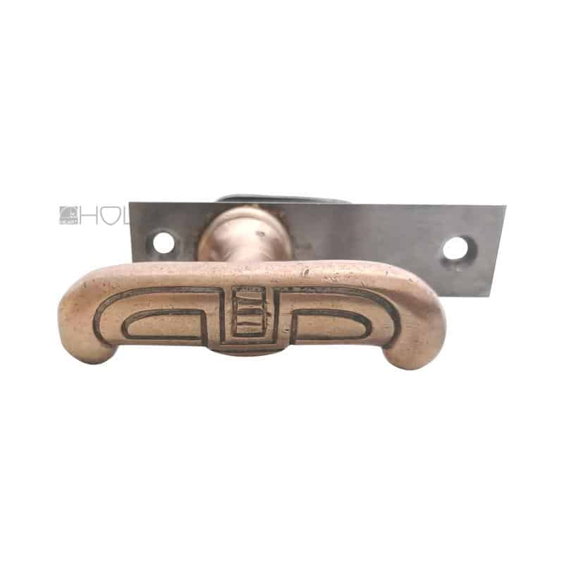 1 x Fenstergriff mit Einreiber Griffbreite : 53 mm Grundplatte : 95 x 23 mm mit Einreiber