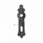 Langschild antik Eisen Gründerzeit Türdrücker alt Türklinke 18.7 mm 72
