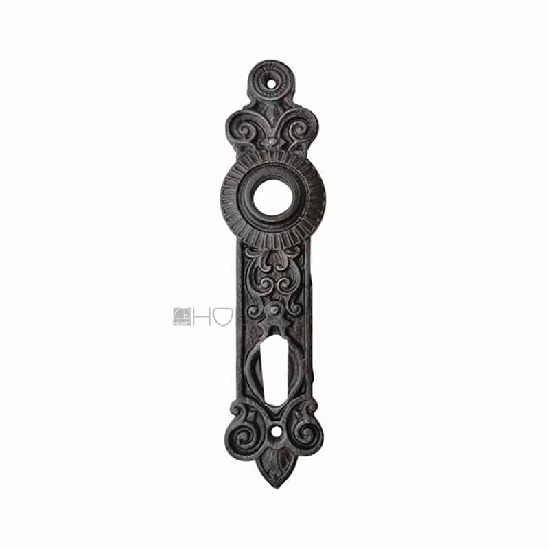 Langschild antik Eisen Gründerzeit Türdrücker alt Türklinke 18.7 mm 72 Langschild antik Eisen Gründerzeit Türdrücker alt Türklinke 18.7 mm 72
