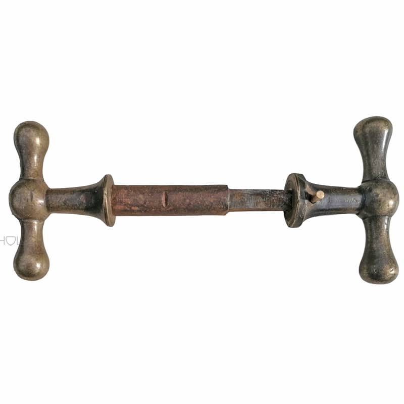 Kastenschloss Türknauf Garnitur antik Biedermeier Kugel alt 7.5er Vk Kastenschloss Türknauf Garnitur antik Biedermeier Kugel alt 7.5er Vk