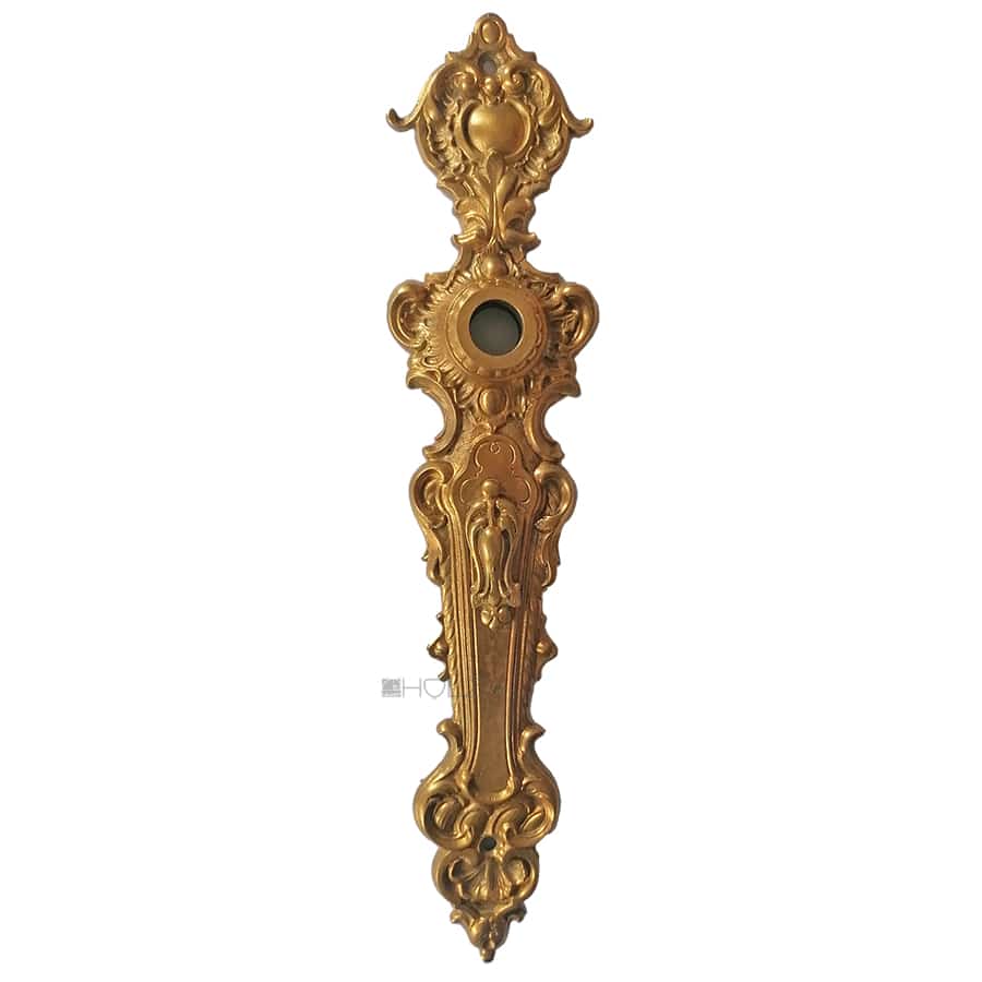 Tür Langschild antik groß alt prächtig Türdrücker 16.4mm 78