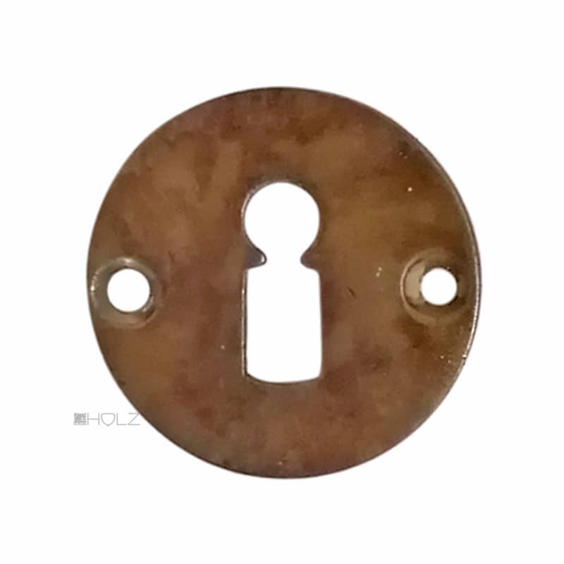 Schlüsselrosette Tür Jugendstil Bauhaus Schlüsselschild alt rund 43mm