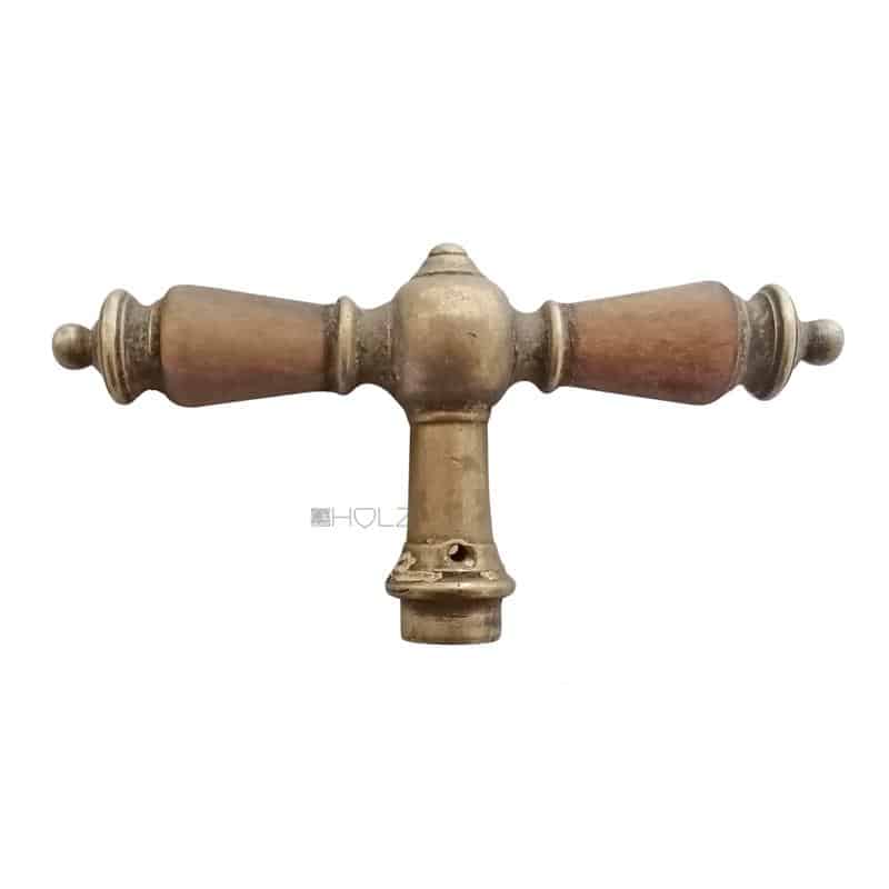Fensterolive antik Kugel Messing Horn Fenstergriff 16.2mm