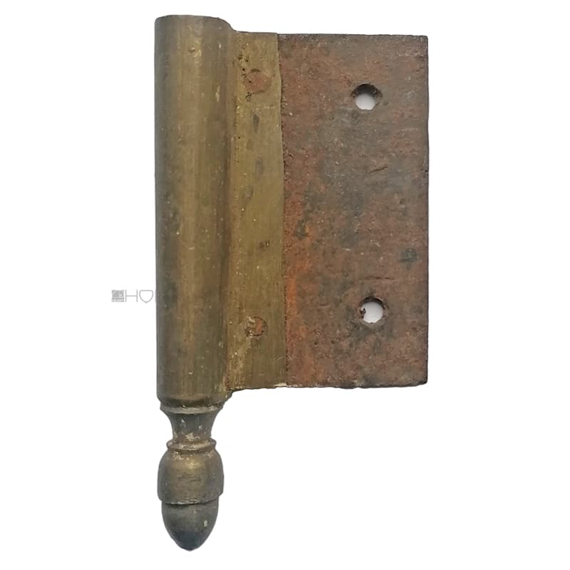 Tür Fenster Fitschenband antik Biedermeier alt Messing Eichel rechts 94x9mm