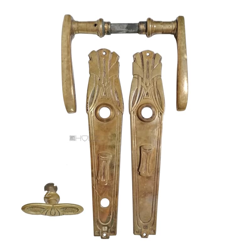 Drückergarnitur Jugendstil alt Türklingen Tür 68mm 10er Vk Drückergarnitur Jugendstil alt Türklingen Tür 68mm 10er Vk