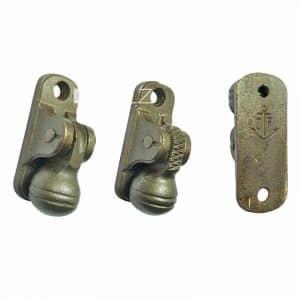 Schnurhalter antik Kordel Vorhang Halter Eisenguss Kugel alt