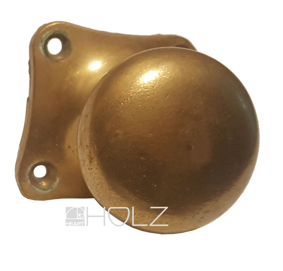 Türknauf Bauhaus Türgriff Messinggriff Alt Messing rund 40mm
