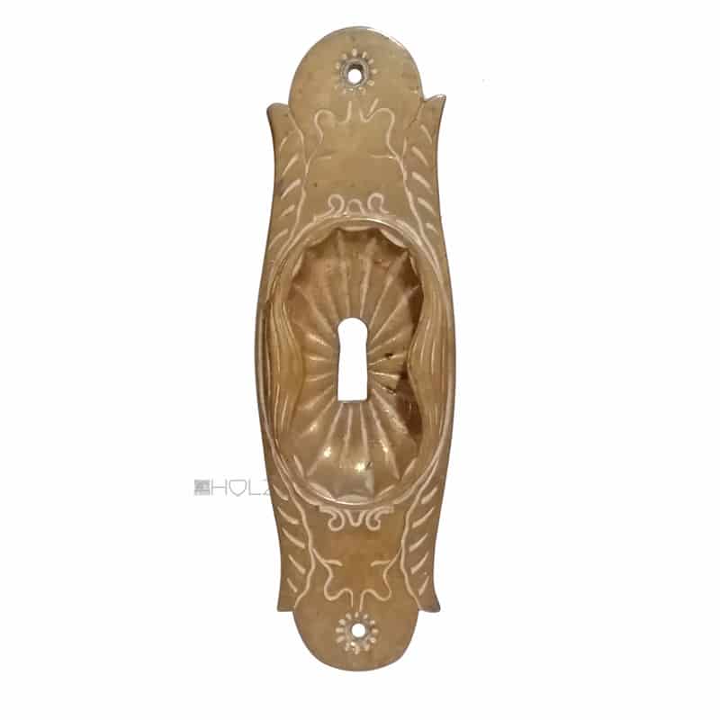 Griffmuschel Jugendstil rund Schiebetür Türgriff alt 16cm
