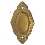 Tür Schlüsselschild antik Jugendstil floral alt prächtig 38x67mm