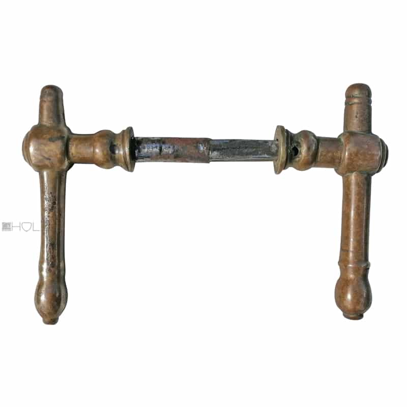 Türdrücker Biedermeier antik Messing Türklinken alt 7er Vk