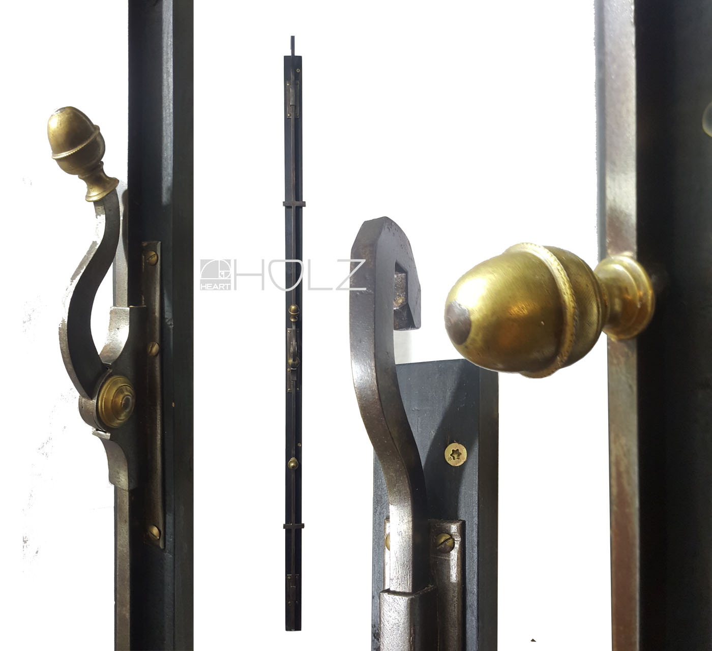 Basküle Fenstergriff antik Fanghaken mit Einreiber Gründerzeit alt 154 cm Basküle Fenstergriff antik Fanghaken mit Einreiber Gründerzeit alt 154 cm