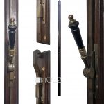Fenster Basküle antik Gründerzeit Messing Fenster Verriegelung 172 cm
