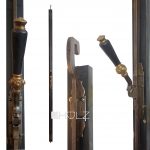 Fenster Fanghaken Basküle antik Eisen Messing Verriegelung 172 cm