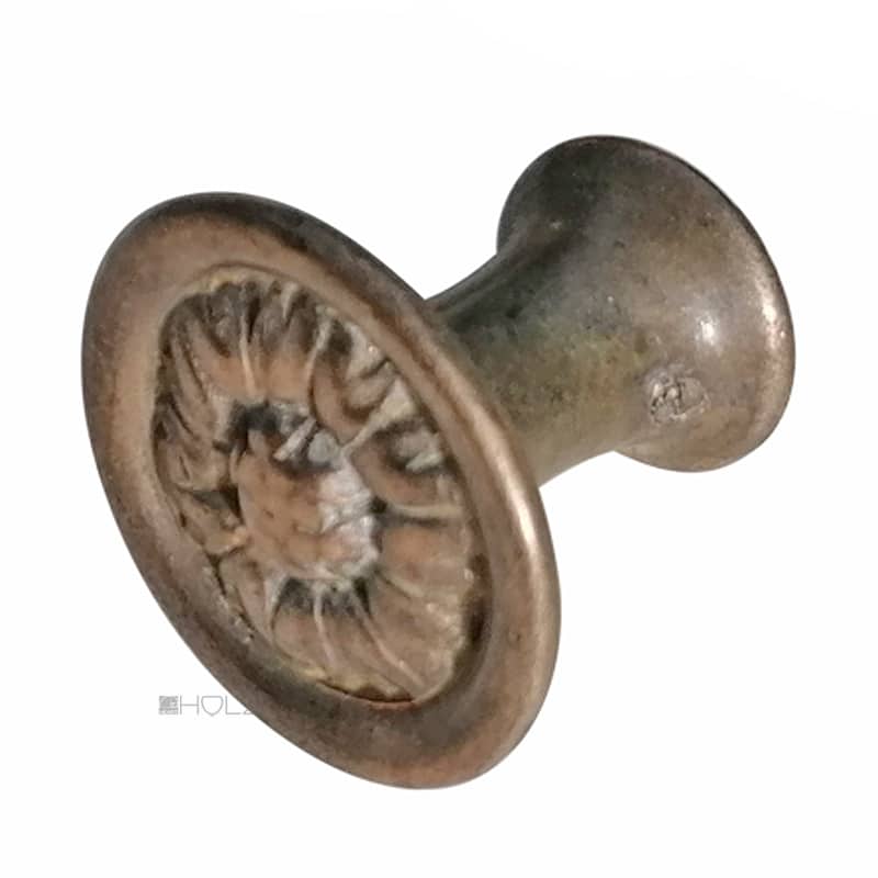 Türknauf Jugendstil Türgriff Blüte alt 39mm 7er Vk