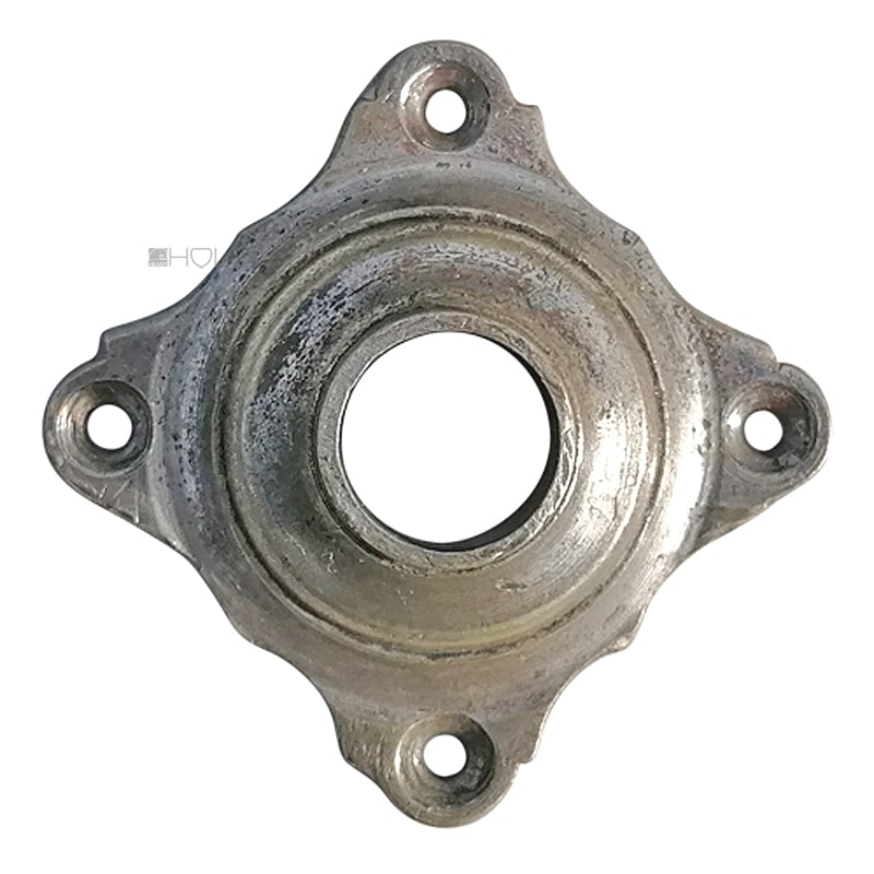Drückerrosette antik Jugendstil alt vernickelt Türdrücker 14.5mm Drückerrosette antik Jugendstil alt vernickelt Türdrücker 14.5mm