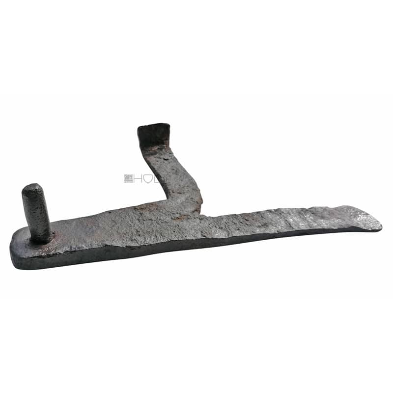 Großer Mauer Torkloben geschmiedet alt antik links 34cm 17.5er Dorn