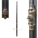 Basküle antik französisch alt Fensterverriegelung Olive 163cm