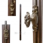 Basküle Fenster antik Gründerzeit Verriegelung Olive alt 147cm