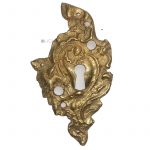 Großes Möbel Bronze Schlüsselschild antik Schrank barock 116mm