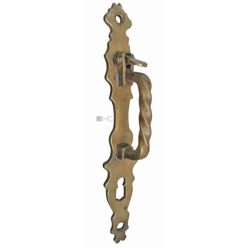 Tür Stoßgriff Daumenhebel Türriegel alt Schnapphebel Jugendstil