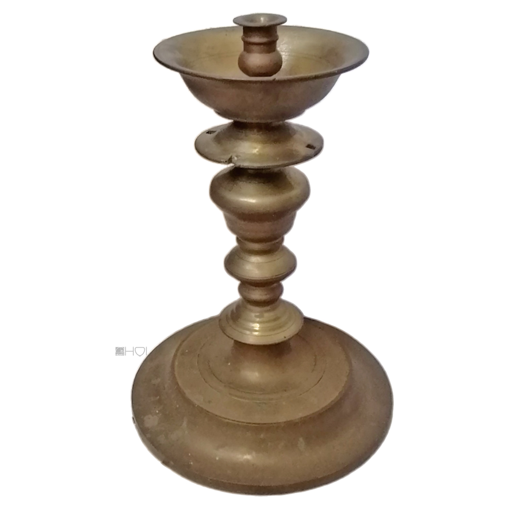 Großer Kerzenständer antik Messing Kerzenleuchter 4540gr.