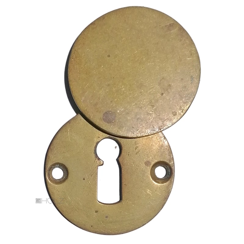 Tür Schlüsselschild Bauhaus rund Schlüsselrosette Blende alt 44mm