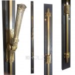 Klassizistischer Jugendstil Basküle Riegel antik Messing Empire 126 cm